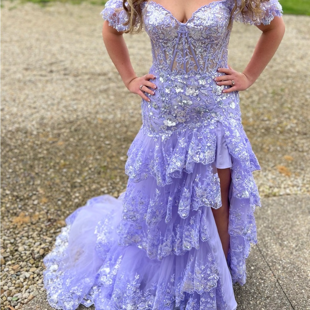 Sherri Hill 55801 Beautiful Lilac Formal Dress